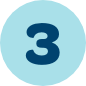 light blue circle with number 3