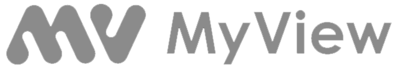 MyView logo grayscale